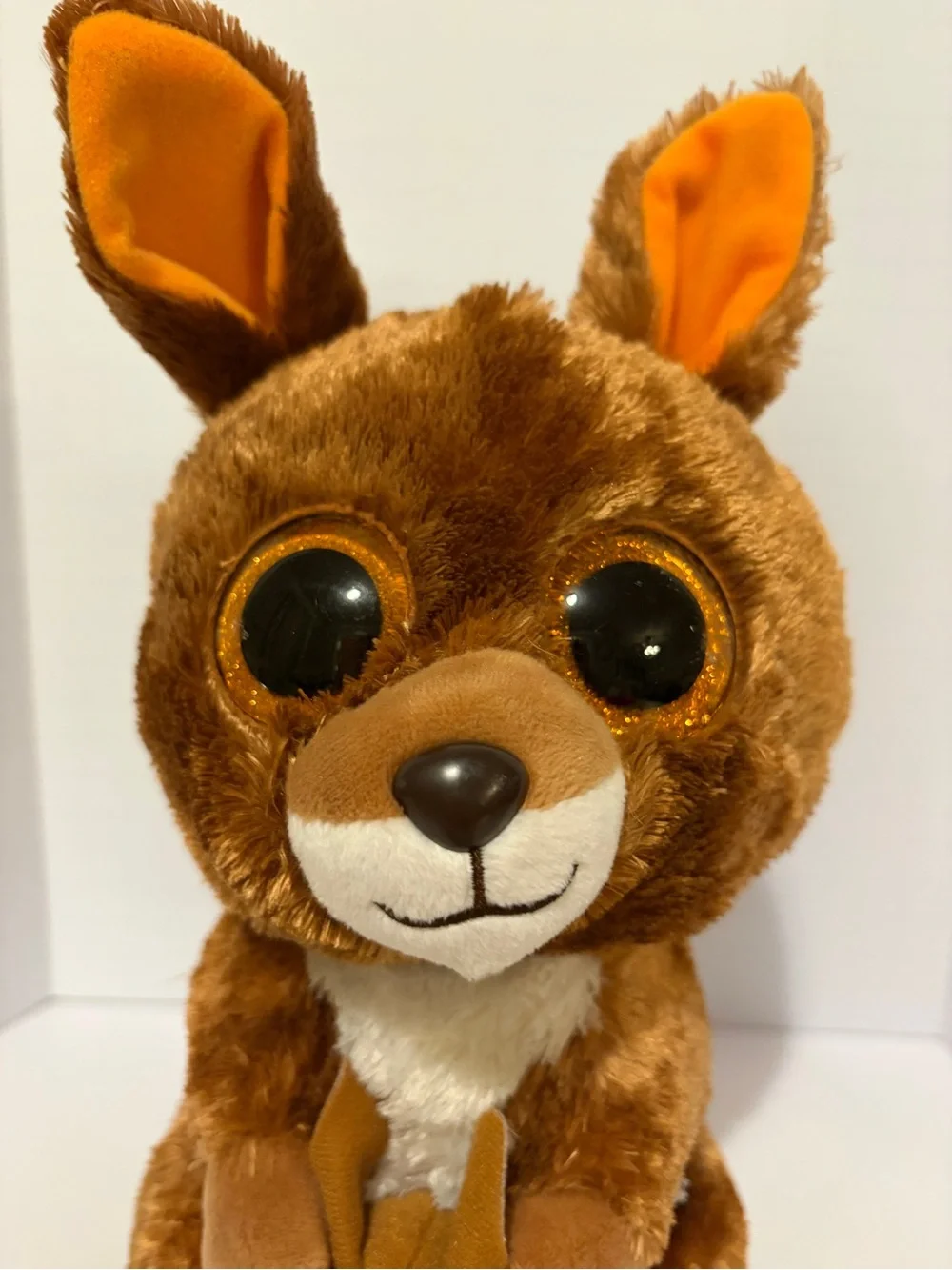 Kipper Brown Kangaroo with Joey Stuffed Animal Plush Toy TY 11 Inches